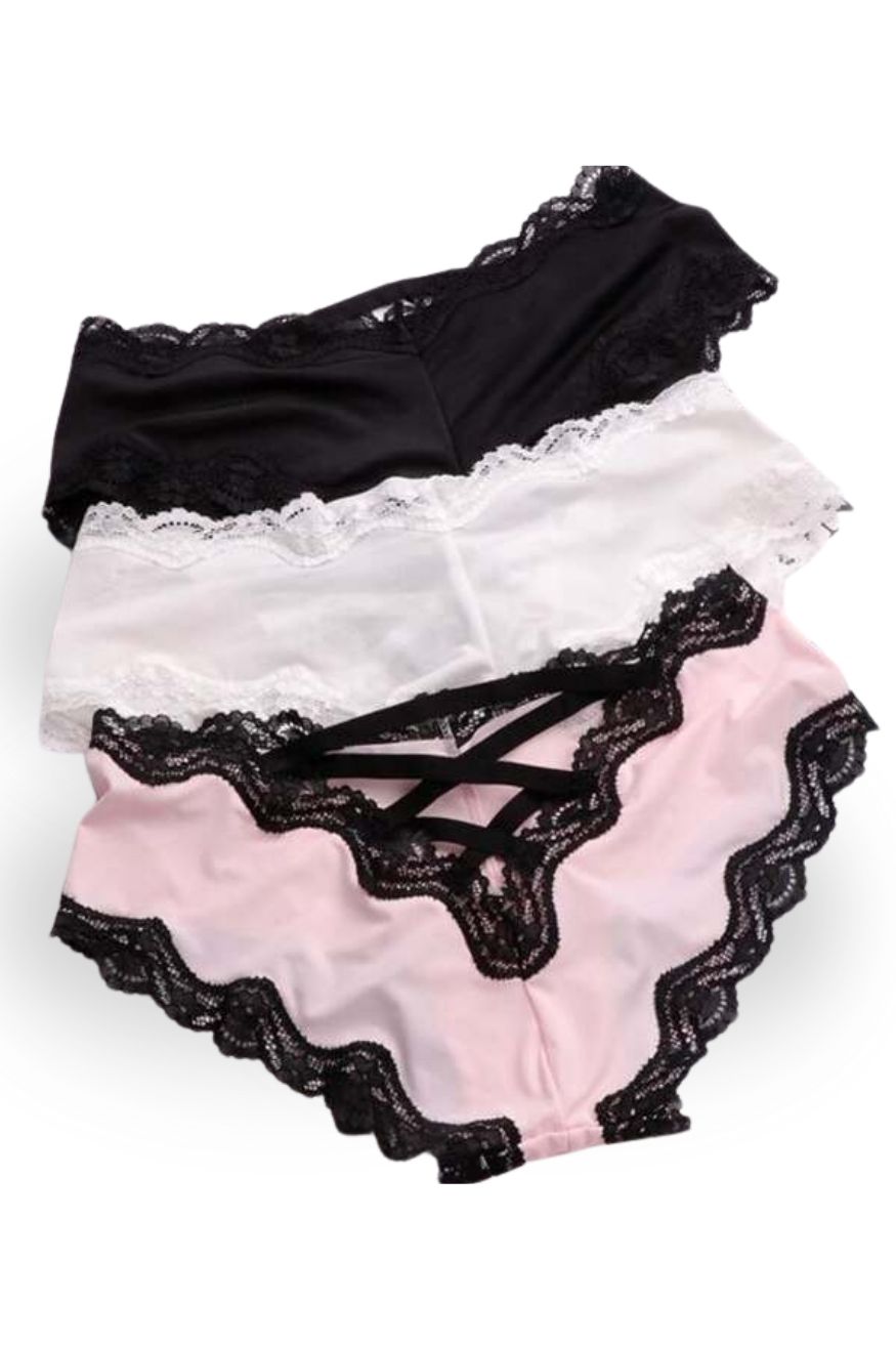 Mid-Rise Panties Lace Cut-Out Tanga Slip, Heyang Industrial Co., Ltd