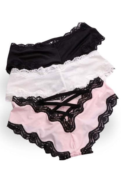 Mid-Rise Panties Lace Cut-Out Tanga Slip, Heyang Industrial Co., Ltd