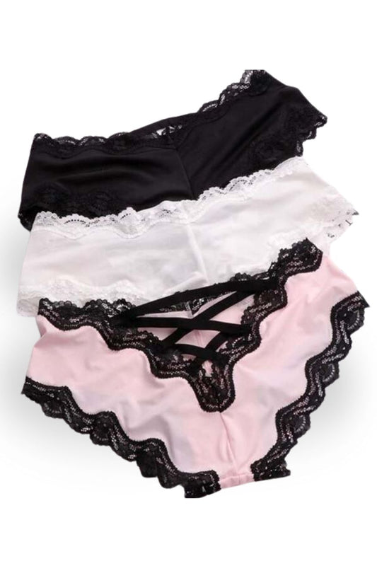 Mid-Rise Panties Lace Cut-Out Tanga Slip, Heyang Industrial Co., Ltd