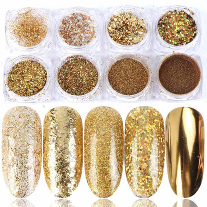 Nail Art Mix Glitter Box  Powder Flakes Set, Heyang Industrial Co., Ltd