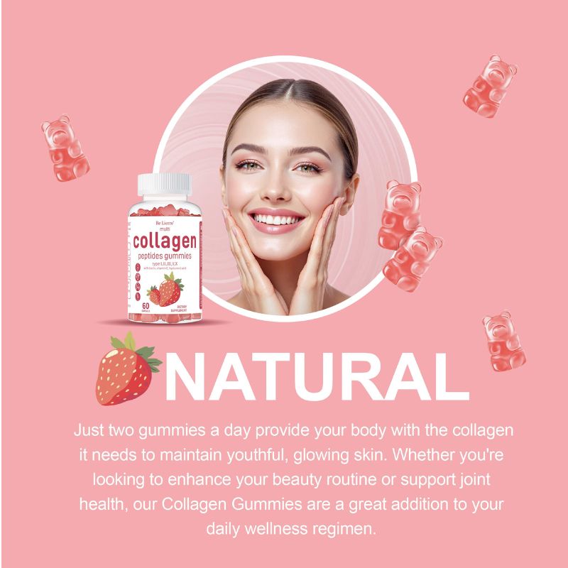 Natural Collagen Strawberry Gummies – Multi-Collagen Beauty & Joint Support Heyang Industrial Co., Ltd