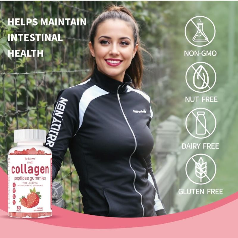 Natural Collagen Strawberry Gummies – Multi-Collagen Beauty & Joint Support, Heyang Industrial Co., Ltd