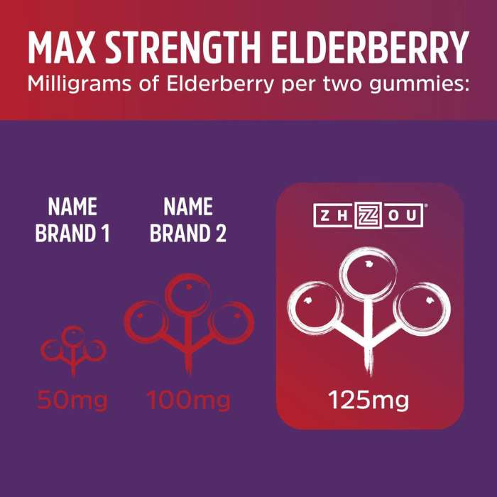 Natural Elderberry Gummies Multi Vitamin