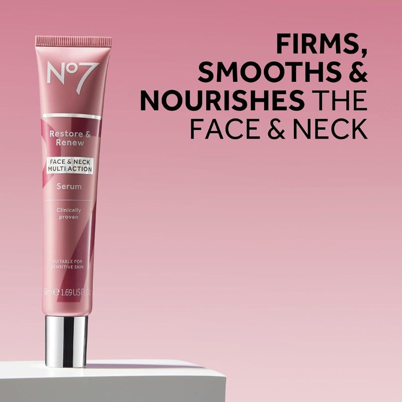 No7 Restore & Renew Multi Action Serum – Face & Neck Anti‑Aging, BuckyDrop