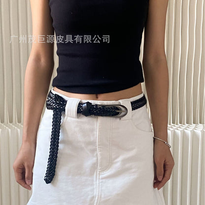 A.A.Y CORE Premium Leather Woven Belt