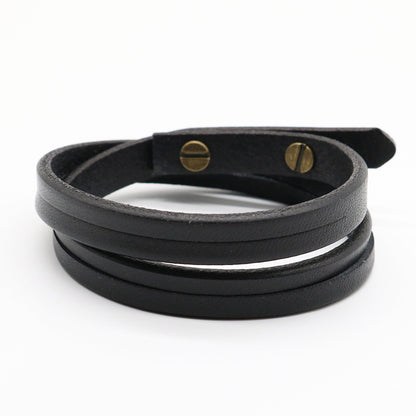 A.A.Y CORE Handmade Leather Wrist Cuff Wrap Bracelet, BuckyDrop