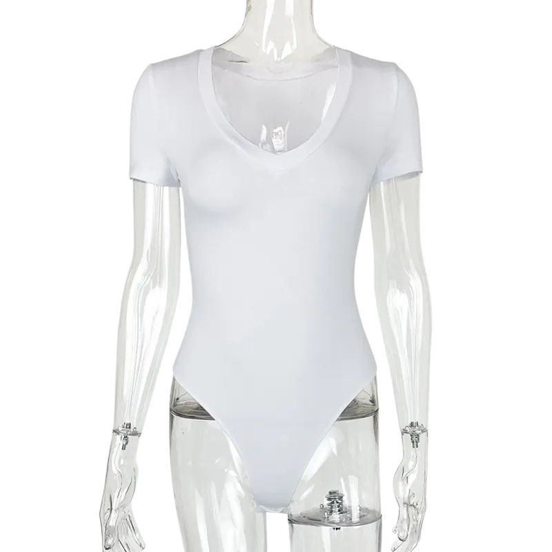 One-piece Stretch Cotton V-Neck Bodysuit Heyang Industrial Co., Ltd