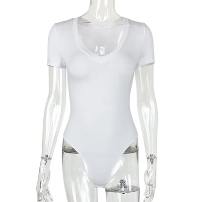 One-piece Stretch Cotton V-Neck Bodysuit Heyang Industrial Co., Ltd