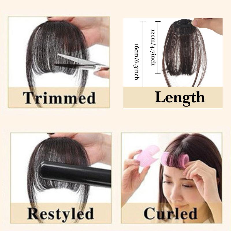 One-piece clip-in Bangs Hair Extensions, BuckyDrop