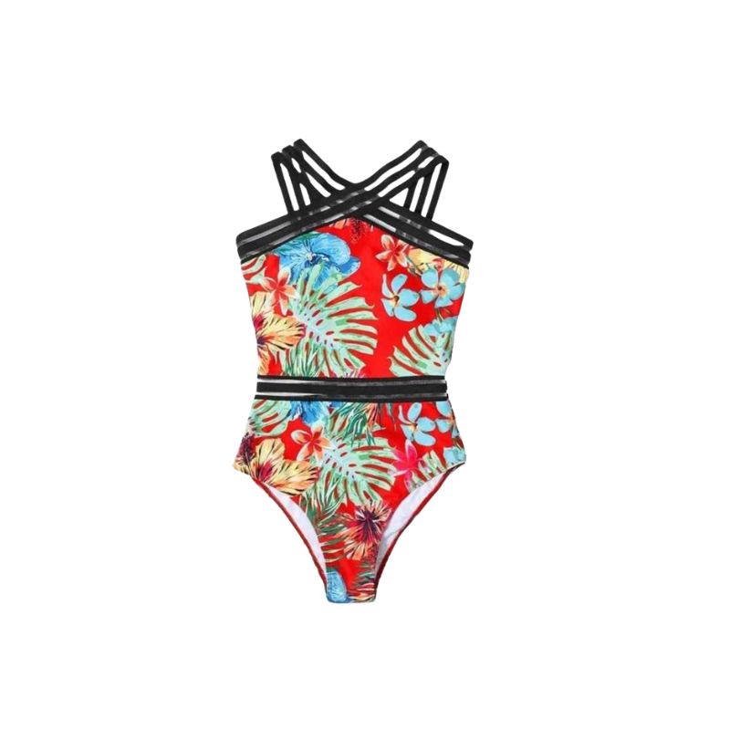 One Piece Swimsuit Bust Support Tummy Control - A.A.Y FASHION