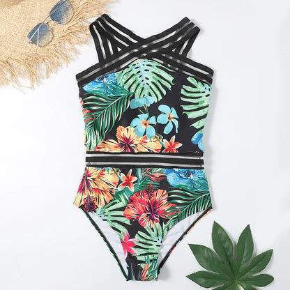 One Piece Swimsuit Floral Print - Tummy Control, Yiwu Cujia Trade Co., Ltd