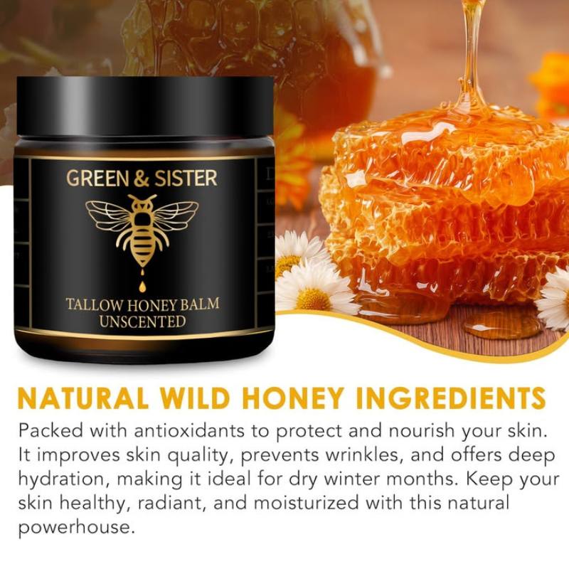 Organic Tallow & Raw Honey Balm — 100% Grass‑Fed, BuckyDrop