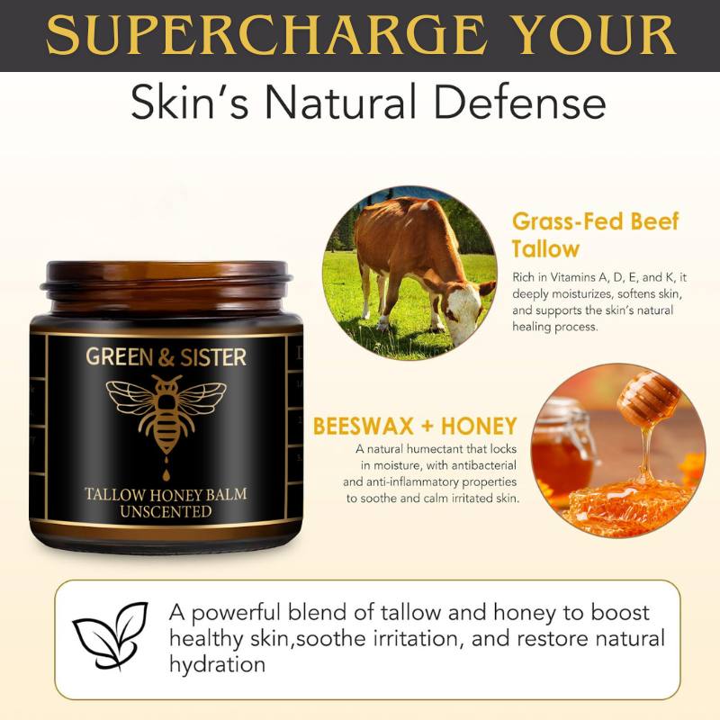 Organic Tallow & Raw Honey Balm — 100% Grass‑Fed, BuckyDrop