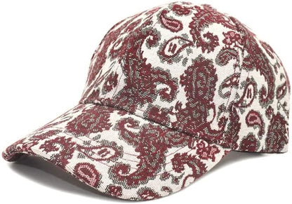 Paisley Print Baseball Cap Adjustable Unisex Baseball Cap, Yiwu Cujia Trade Co., Ltd