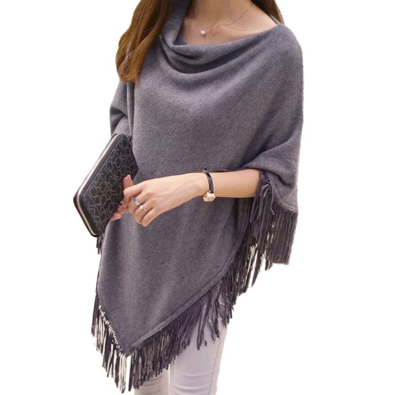 Poncho Knitwear Cape with Fringes, Heyang Industrial Co., Ltd 