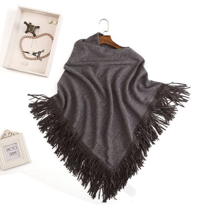 Poncho Knitwear Cape with Fringes, Heyang Industrial Co., Ltd 