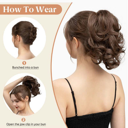 Ponytail Hair Extensions – Messy Hair Bun with Claw Clip,Heyang Industrial Co., Ltd