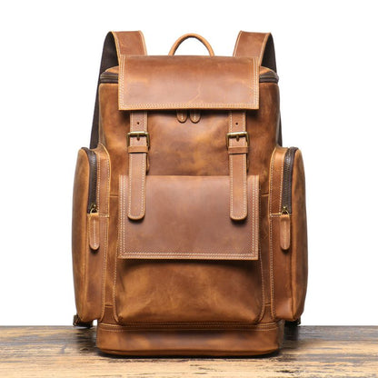 Premium Leather Laptop Backpack, BuckyDrop
