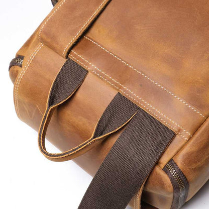 Premium Leather Laptop Backpack, BuckyDrop