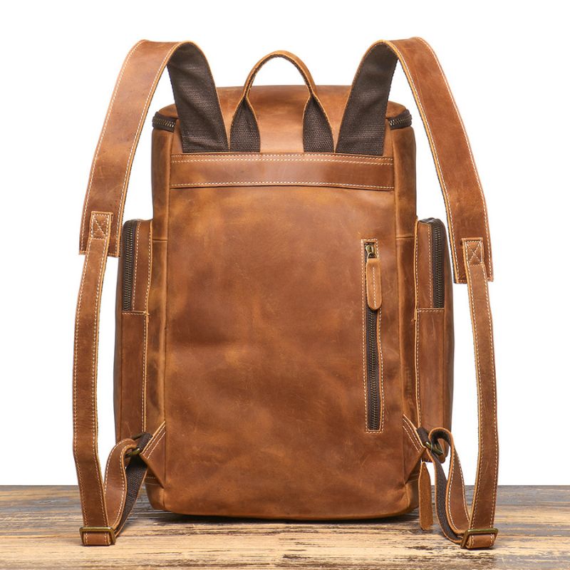 Premium Leather Laptop Backpack, BuckyDrop