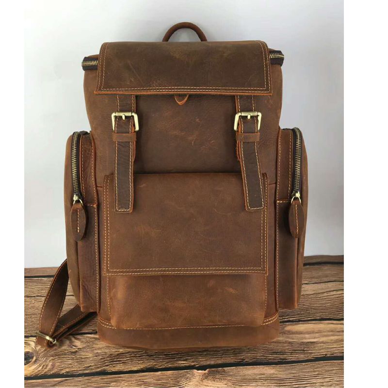 Premium Leather Laptop Backpack Yiwu Cujia Trade Co., Ltd