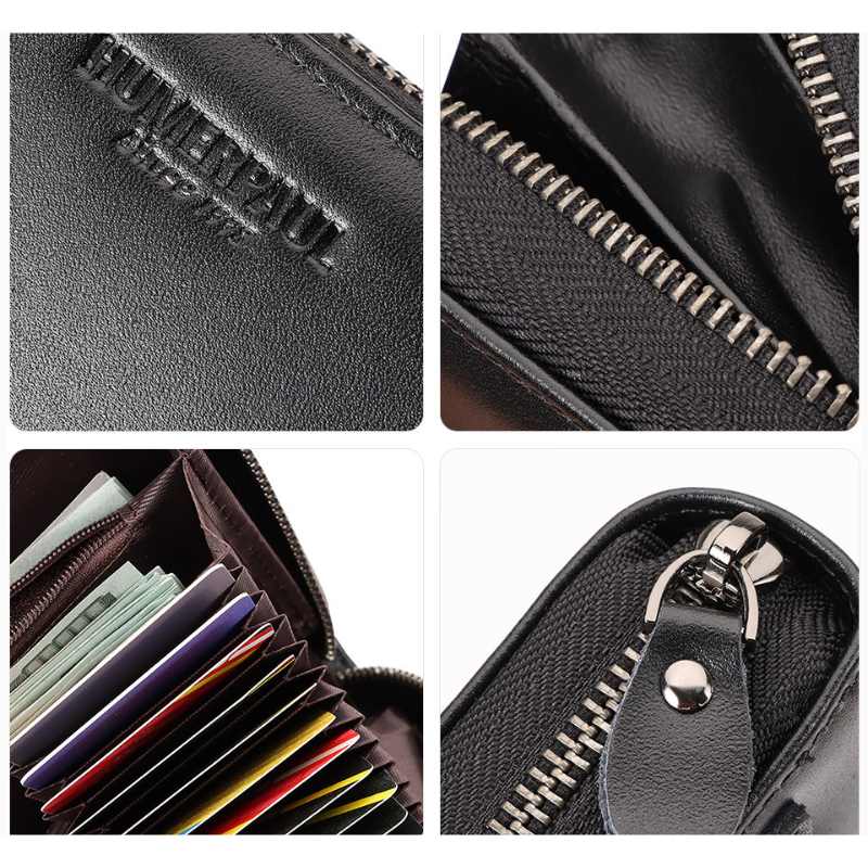 Premium Leather Wallet – RFID‑Secure & Large Capacity, BuckyDrop