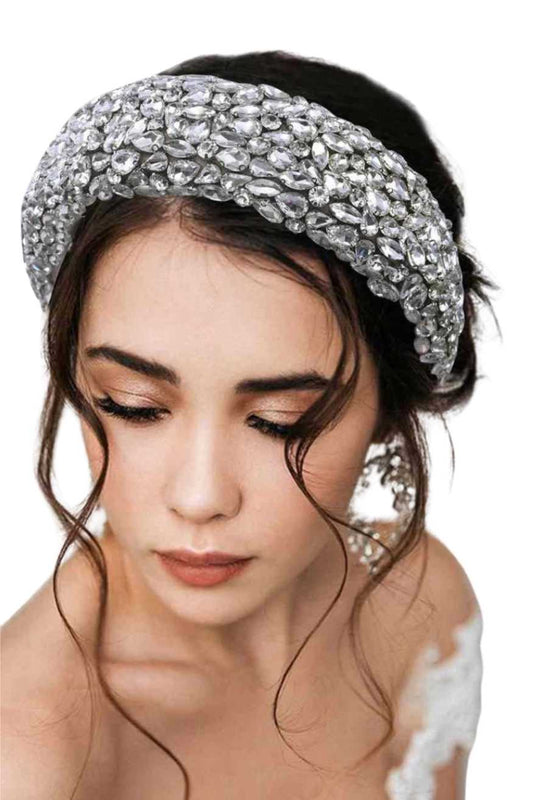 Rhinestone Headband Shiny Wedding Hairband - A.A.Y FASHION