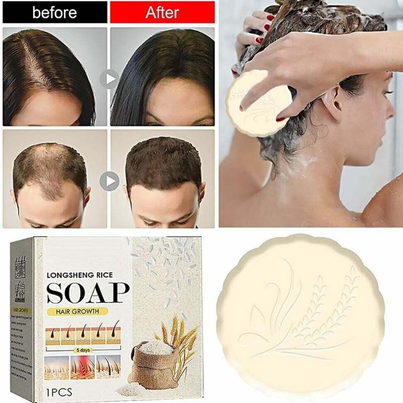 Rice Water Shampoo Bar – Natural Solid Hair Soap for Hydration, Strengthening and Scalp Care,Yiwu Cujia Trade Co., Ltd