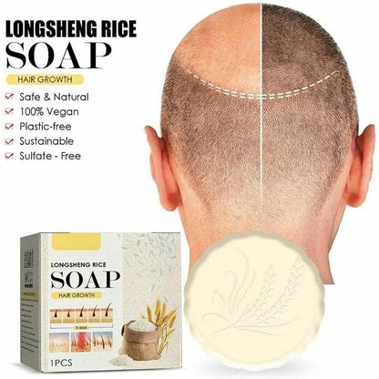 Rice Water Shampoo Bar – Natural Solid Hair Soap for Hydration, Strengthening and Scalp Care,Yiwu Cujia Trade Co., Ltd