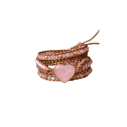 A.A.Y - Rose Quartz Bracelet Fashion Love Jewelry  