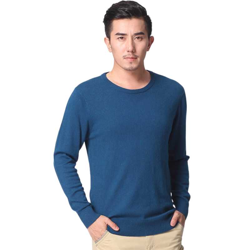 Round Neck Cashmere Sweater in solid colors for  Men's Pullover  - A.A.Y FASHION