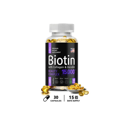 A.A.Y - 120 Biotin Collagen and Keratin Softgels