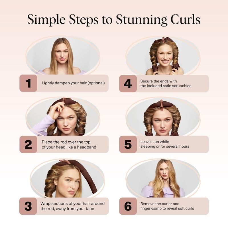 Satin Heatless Hair Curlers Set  - Heatless Overnight Curls, BuckyDrop