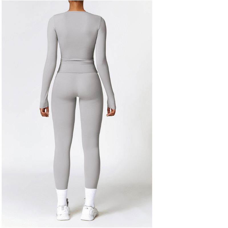 Seamless Tracksuit for Women - Long Sleeve + High-Waist Leggings Yiwu Cujia Trade Co., Ltd