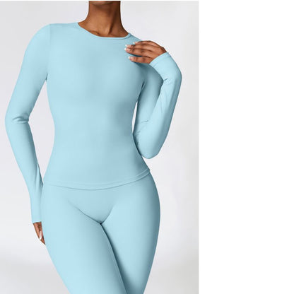 Seamless Tracksuit for Women - Long Sleeve + High-Waist Leggings Yiwu Cujia Trade Co., Ltd