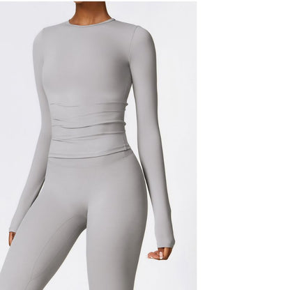 Seamless Tracksuit for Women - Long Sleeve + High-Waist Leggings Yiwu Cujia Trade Co., Ltd