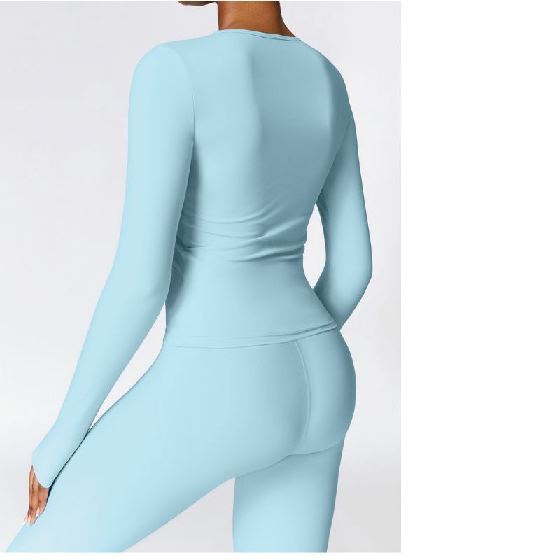 Seamless Tracksuit for Women - Long Sleeve + High-Waist Leggings Yiwu Cujia Trade Co., Ltd