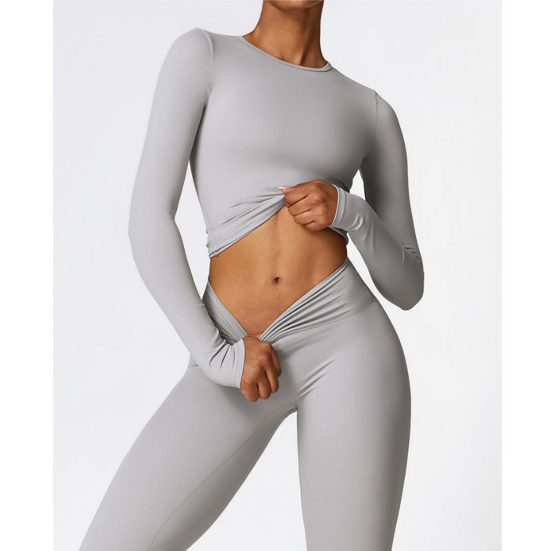 Seamless Tracksuit for Women - Long Sleeve + High-Waist Leggings Yiwu Cujia Trade Co., Ltd