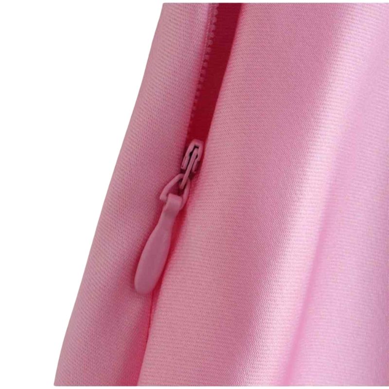 Sleeveless Satin Camis  Pink Long Dress - A.A.Y FASHION