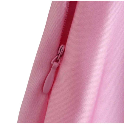 Sleeveless Satin Camis  Pink Long Dress - A.A.Y FASHION