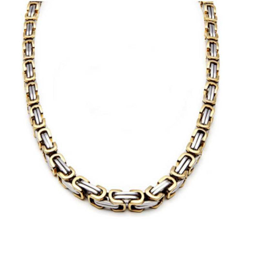 Stainless Steel Byzantine Chain Necklace  - A.A.Y FASHION