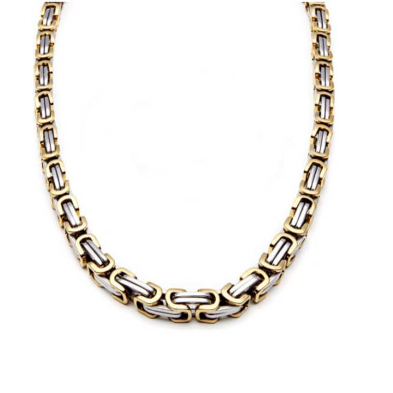 Chain Necklace Stainless Steel Byzantine - A.A.Y FASHION