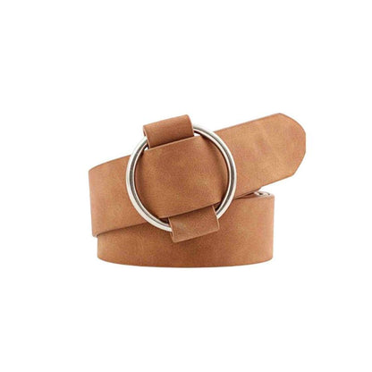 A.A.Y - Suede Leather Circle Fashion Belt