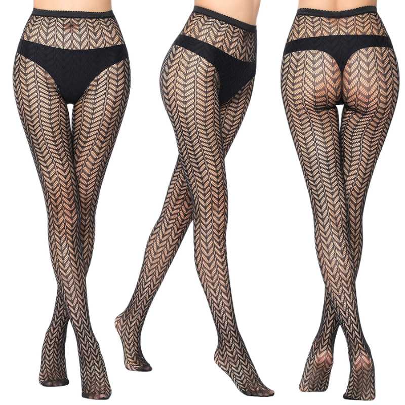 Super Stretch Fishnet Jacquard Pantyhose Stockings, BuckyDrop