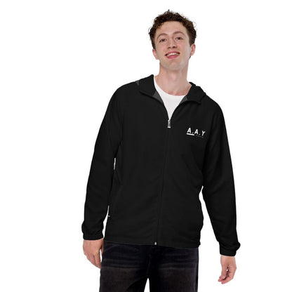 The A.A.Y Hooded Windbreaker Jacket for Men Printful