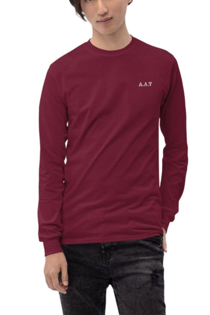 The A.A.Y Long Sleeve Shirt in Solid Colors, Printful