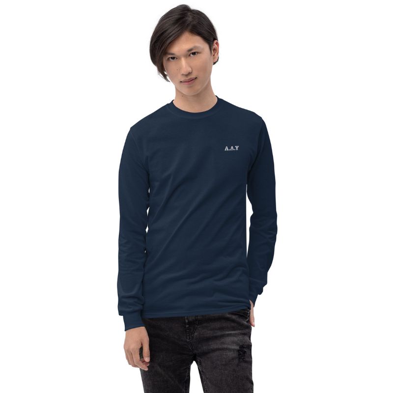 The A.A.Y Long Sleeve Shirt in Solid Colors Printful