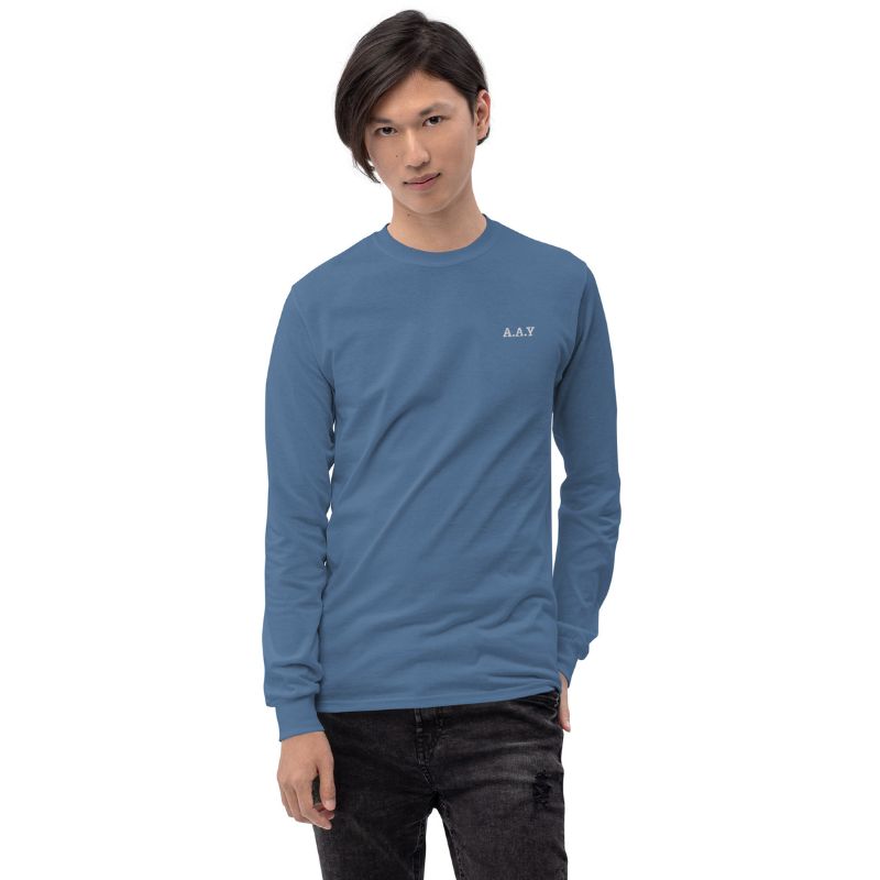 The A.A.Y Long Sleeve Shirt in Solid Colors Printful