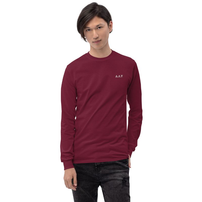 The A.A.Y Long Sleeve Shirt in Solid Colors Printful