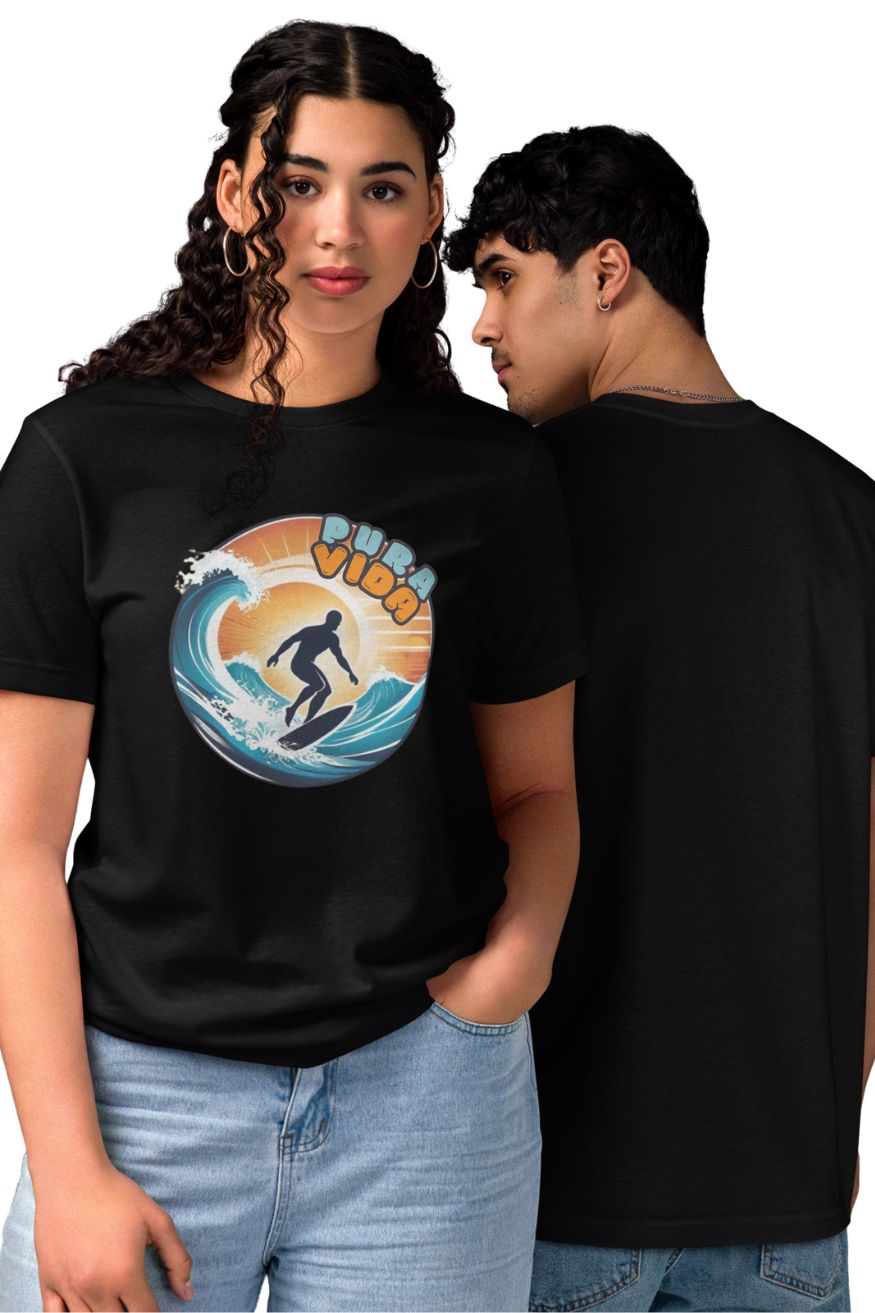 The A.A.Y Pura Vida Unisex Surf Eco T-shirt, Printful
